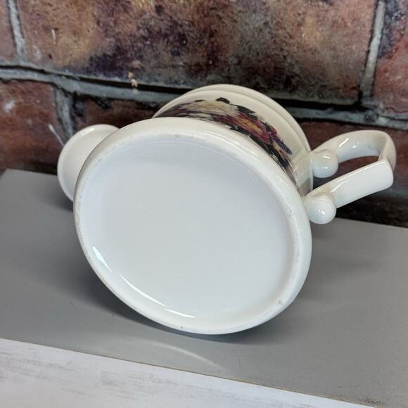 Vintage Glynda‎ Turley 1993 Ceramic Floral Watering Can Vase Succulent Planter - Picture 7 of 9